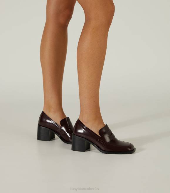 Slipper mit Absatz| de Tony Bianco Frauen Lomax Freizeitschuhe Vino Hallo Glanz 4624358
